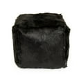 thumbnail image 4 of Zentique ZGFC-black Tibetan Goat Fur Pouf, Black, 4 of 4