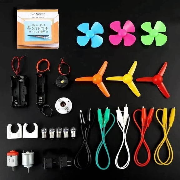 Light Bulb Wire Material Kit Physics & Technology Crafting Kit Student Simple Circuit Experiment Set