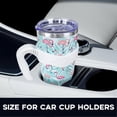 thumbnail image 2 of Flamingo 40 Oz Tumbler with Handle and Straw,Cute Tropical Leaves Large Stainless Steel Vacuum Insulated Tumbler Iced Coffee Cup Water Bottle Travel Mug,Flamingo Gifts for Women Decor Stuff Green Blue, 2 of 6