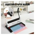 thumbnail image 3 of Coil Spiral Binding Machine Manual Book Maker 34-Holes Binding 120 Sheets Punch Binder, 3 of 5