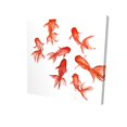 thumbnail image 1 of Poissons Rouges - Toile 24"x24 Pouces - Impression sur Demande, 1 of 5