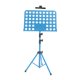 thumbnail image 1 of Atril para partituras, soporte para notas musicales, portátil, vertical, con clip, altura del soporte para libros azul, 1 of 7