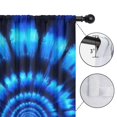 thumbnail image 4 of Blackout Kids Curtains,Blue Tie Dye Spiral Pattern Childrens Insulated Curtains Set Of 2,Bedroom Essentials,Toddler Room Decor 42"x84", 4 of 5