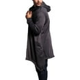 thumbnail image 5 of Victorious Long Length Drape Cape Cardigan Hoodie - Multiple Colors & Sizes, 5 of 8