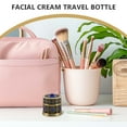 thumbnail image 3 of 1Set Makeup Container Metal And Glass Material Round Shape For Travel And Business Trips, 3 of 9