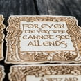 thumbnail image 2 of Fantasy Quotes Coaster Set of 6 Raw Wood, 2 of 7