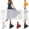 thumbnail image 2 of Iyufng Deep V-Neck Polka Dot Print Maxi Dresses for Women Backless Strap Up Stretch Dress, 2 of 9