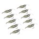 thumbnail image 1 of 10 piezas de cebo de simulación de camarón suave, cebo de anzuelo, señuelos de pesca de lubina, 1 of 15