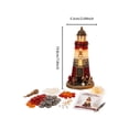 thumbnail image 3 of Sea Glass Lighthouse Kit Sea Glass Art Kit, Firefighter Memorial Tower DIY Craft Kit for Adults, Smooth Edged Simulated Sea Glass Pieces, Beginner Friendly Assembly Guide for Shelf Tabletop, 3 of 8