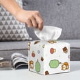 thumbnail image 6 of Sikiie Tree Squirrel Leather Tissue Box Cover Square, tissue box holder, Tissue Box with Bottom Belt-5.2”x5.2”x5.2”, 6 of 7