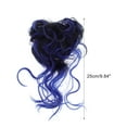 thumbnail image 6 of Unique Bargains 1 Pc Nature Long Hair Wig hair clip for Women 9.84inch Black,Blue, 6 of 6