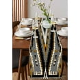 thumbnail image 4 of Vintage Southwest Table Runner-Cotton Linen- 108 Inch Holiday Dresser Scarves, Aztec Ethnic Tribal Geometric Farmhouse Tablerunner for Kitchen Coffee/Dining Living Room Dinner Scarf Décor 13x108, 4 of 9