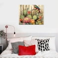 thumbnail image 4 of COMIO   Wall Art Watercolor Tropical Plant Desert Cactus Canvas Print for Bedroom Bathroom Spiny Flower Artwork Home Office Wall Decoration, 4 of 4