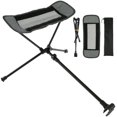 thumbnail image 1 of DEBGFS Chaise de Camping Repose-Pieds Portable Pliable Repose-Pieds de Camping Robuste Attachable Repose-Pieds de Camping Rétractable, Gris, 1 of 8