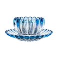 thumbnail image 3 of GUOOL Breakfast Bowl, Flower Pattern Lotus Flower Shaped Lace Decorative Lotus Bowl, blue, 3 of 9