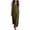 Army Green, variant on Maxi Dresses for Women Linen Dress Women House Dress A Line Dress Women's Solid Color Button-Front Sleeveless Maxi Dress with Collar and Multi Pockets Coffee 2X