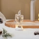 thumbnail image 4 of Velas LED navideñas | Velas electrónicas sin llama con diseño de árbol de cristal para decoración navideña | Decoración de mesa a pilas para el hogar, fiestas y repisas | Juego de 1, 4 of 6