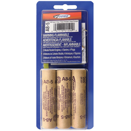 ESTES A8-5 Model Rocket Engines 3 Pack EST10036 / EST1599