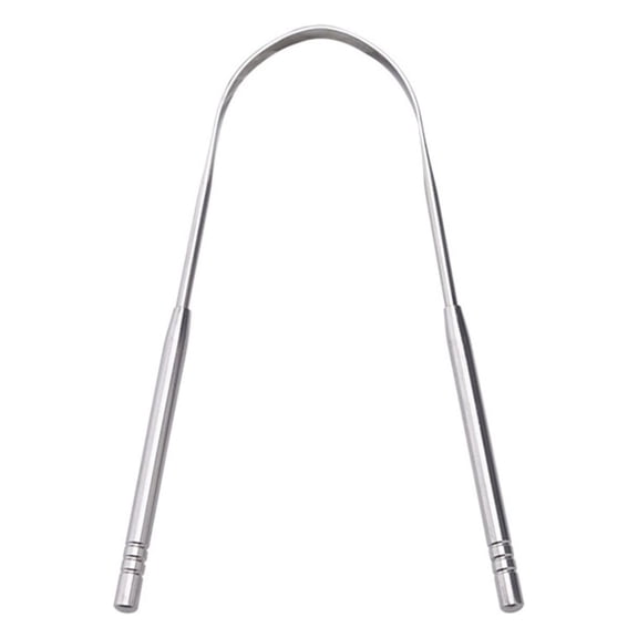 Tongue Scraper 2 Pack in Different Shapes Reduce Bad Breath Stainless Steel Tongue Cleaners Metal Tongue Scrapers Breath Fresher