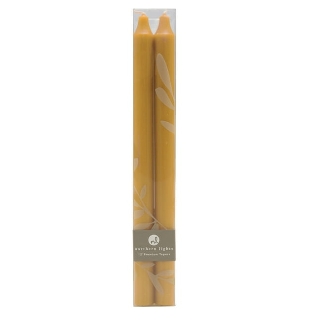 Northern Lights 12 In. Taper Set (Set of 2), Caramel