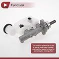 thumbnail image 5 of Unique Bargains Brake Master Cylinder With Reservoir No.4720152330 for Toyota Yaris 2007-2011 Hydraulic Master Cylinder Silver Tone,White Aluminum Alloy,Plastic 1 Pc, 5 of 7