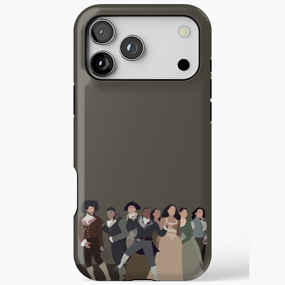 Hamilton Musical Cast Cartoon Alexander Schuyler Art iPhone Case 17 through 11 Pro Max