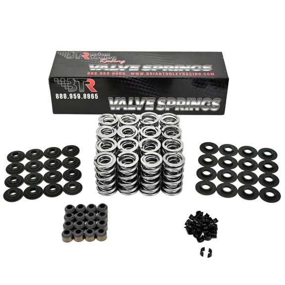 Brian Tooley Racing BTR LS Dual Valve Spring Kit (.660" Lift) with Steel Retainers -Fits LS1 LS2 LS3 LS4 LS6 L76 L92 L99 LQ4 LQ9 L33 LSA