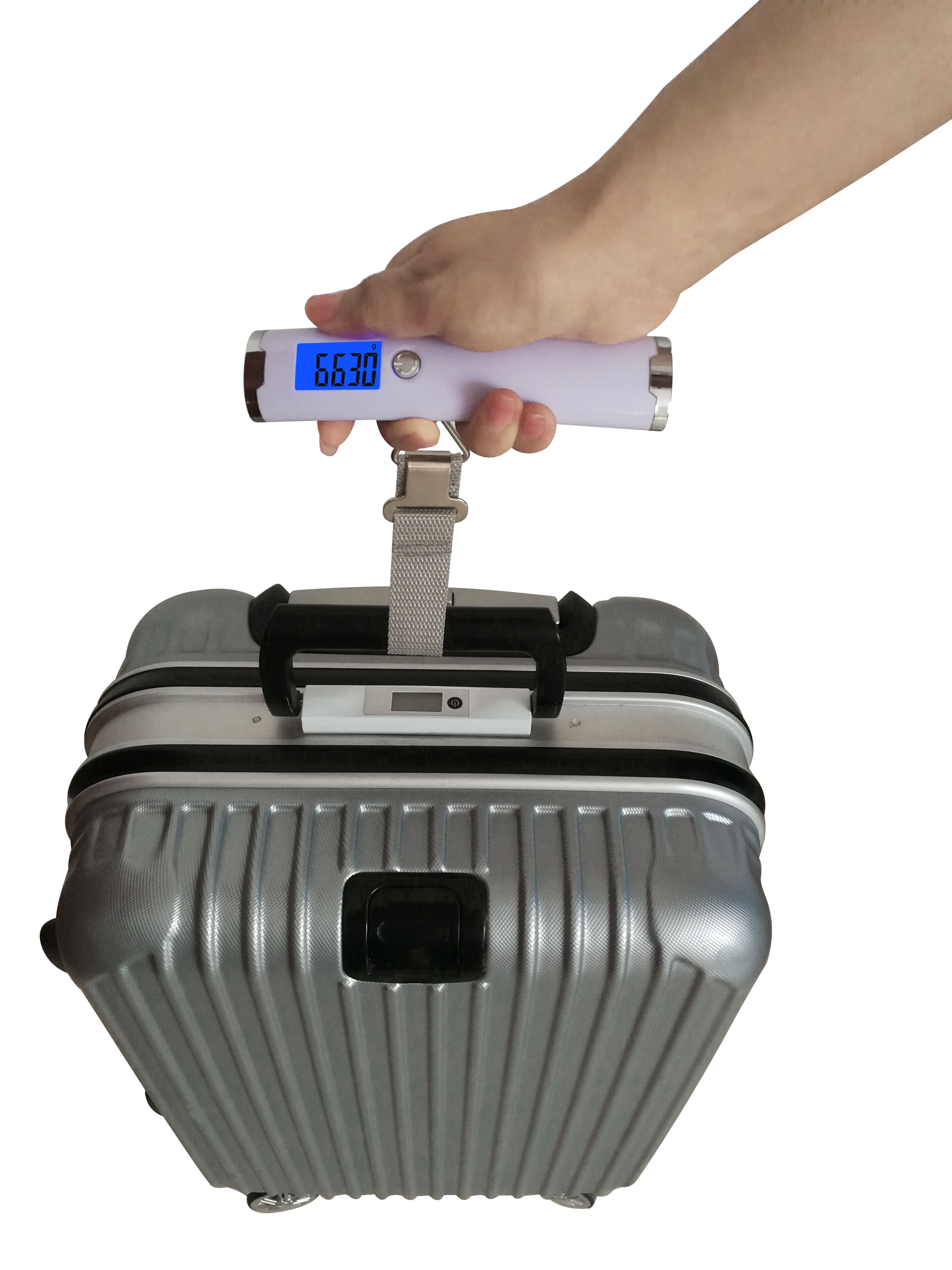 Protege 80lb Capacity Manual Travel Luggage Scale with Strap - 4.5 x 3 x 1.2 in