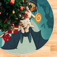 thumbnail image 5 of FMSHPON Halloween Cute Bat Xmas Christmas Tree Skirt Stand Mat for Holiday Party Decoration Indoor Outdoor 36 inches, 5 of 6