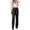 Black, variant on Women's Sequin Trousers, Elegant Plain Glitter Pants with Elastic Waistband, Sparkly Wide Leg Casual Pants for New Year's Eve Party, Evening Holiday Outfits and Carnival Costume Black L