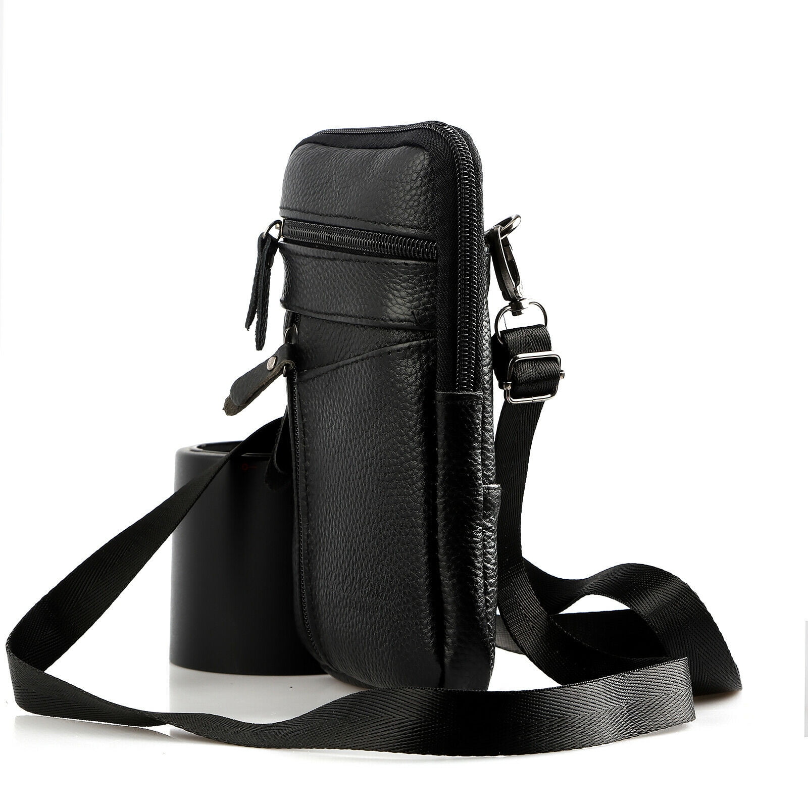 【年間ランキング6年連続受賞】 Fashion Leather Genuine Men's Phone Shoulder Bag Hand Pouch Bags&Wallets