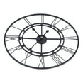 thumbnail image 4 of Reloj de pared Jadeshay de hierro romano silencioso para decoración de restaurantes 60 x 60 cm, 4 of 14