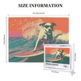 thumbnail image 5 of 500 PCS 500 piece Wooden puzzle for adults Surfing Dog,Challenging Brain Exercise,Stunning Artwork of Adults,Modern Style Surfing Dog Funny Wood Puzzle,Impossible Hard Difficult Challenging Puzzles, 5 of 6