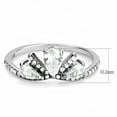 thumbnail image 2 of Womens Rings High polished (no plating) 316L Stainless Steel Ring with AAA Grade CZ in Clear DA140, 2 of 5