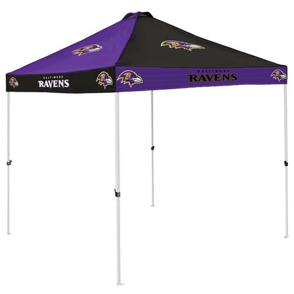 Logo Brands 603-42C Baltimore Ravens Checkerboard Canopy