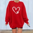 thumbnail image 2 of Dyegold Woman Sweatshirt Ladies Heart Print Graphic Pull Over Sweaters Womens Fall Tops For Women 2023 Trendy Fall Outfits Oversized ​Halloween ​Plain Sweatshirt Women ​Get It Today, 2 of 7