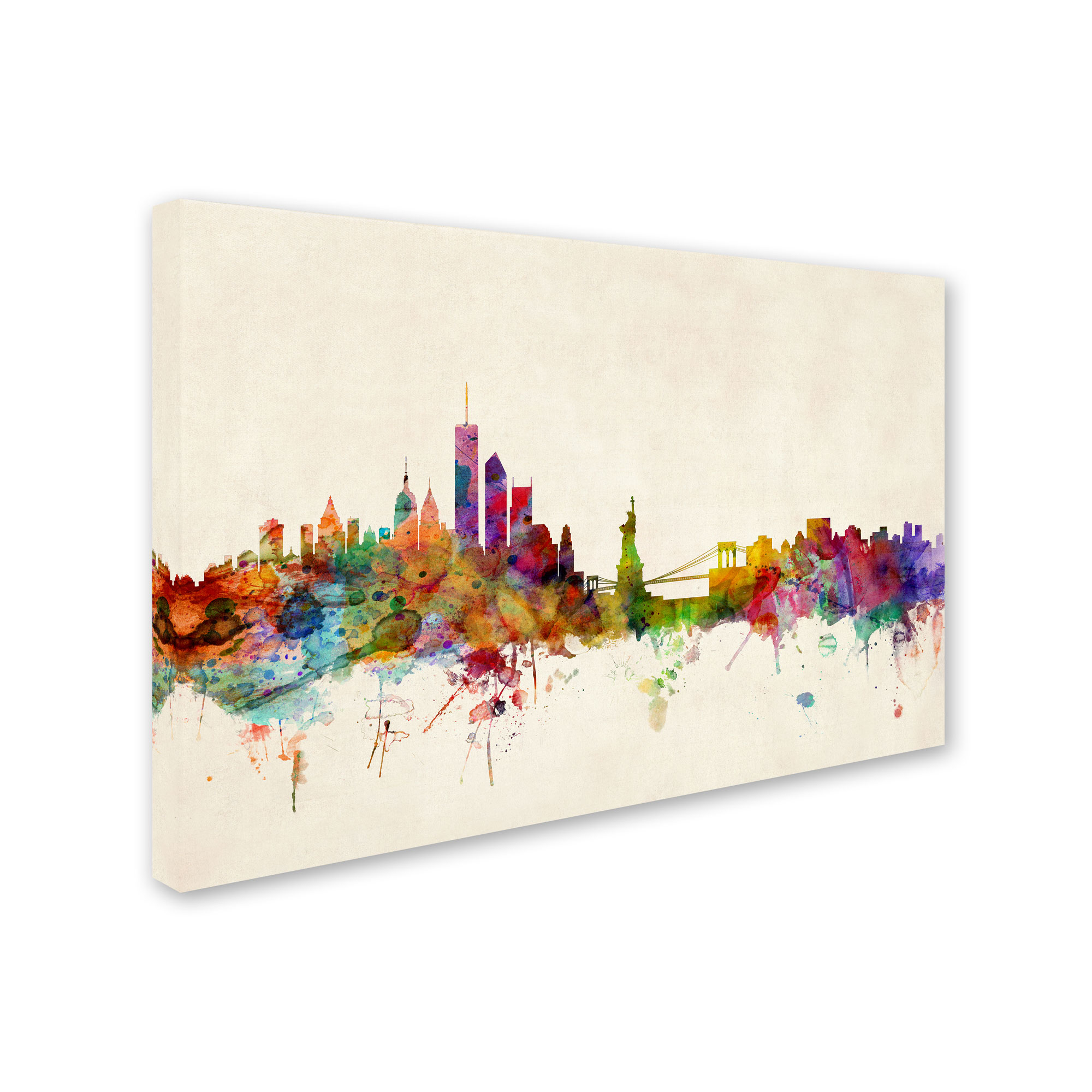 Trademark Fine Art "New York, New York" Canvas Art by Michael Tompsett