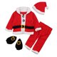 thumbnail image 1 of Disfraz de Papá Noel para niña pequeña, top y pantalón, gorro, traje navideño para niña pequeña, disfraz navideño para recién nacida para niñas de 4 a 5 años, 1 of 8