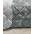 thumbnail image 3 of Floral Down Alternative Comforter, Romantic Pastel Colored Spring Flowers Leaves Tree Branches Cartoon Drawing, Microfiber Quilt for All Season, 5 Sizes, White Rose and Grey, by Ambesonne, 3 of 3