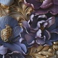 thumbnail image 4 of Designart "Majestic Gilded Royalty" Floral Blackout Curtain Single Panel, 4 of 4