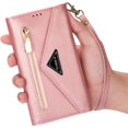 thumbnail image 4 of Wallet Case for Samsung Galaxy A14 for Women, Faux Leather Shoulder Crossbody Purse Handbag Neck Strap Lanyard Cover with ID Card Holder Phone Case for Samsung Galaxy A14 XK Rose Gold, 4 of 16