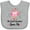 AC-Heather Grey, variant on Inktastic My Great Grandma Loves Me Owl Girls Baby Bib