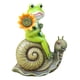 thumbnail image 1 of Estatua de rana en miniatura para jardín, estatuilla de rana, accesorio impermeable para exteriores, miniadorno de resina de simulación para el hogar, 1 of 8