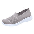 thumbnail image 6 of Womens Orthopedic Slip on Sock Loafers Walking Shoes Lightweight Comfortable Knit Nurse Driving Work Sneakers, 6 of 7