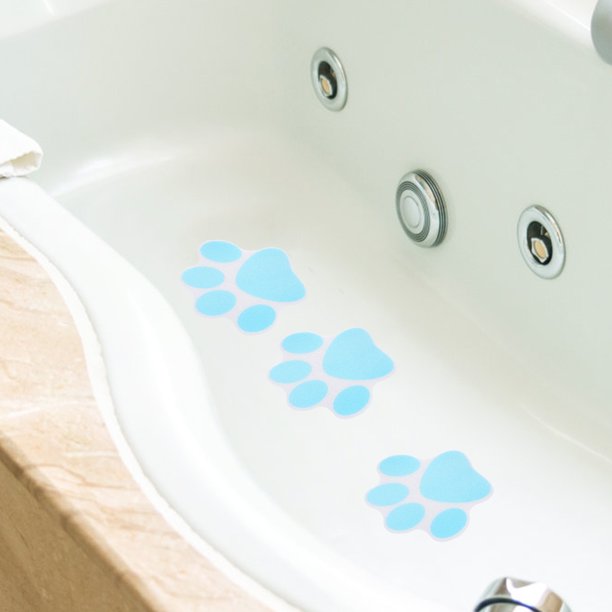 unbranded 10Ud Stickers Decorativos Antideslizantes Azul Para Y Con De Huellas