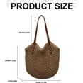 thumbnail image 6 of LinYooLi Straw Beach Bag, Summer Straw Woven Tote Bag Beach Purse Weaving Shoulder Handbags for Vacation, 6 of 7