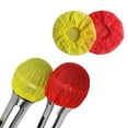 thumbnail image 2 of Yeacher 100Pcs Eco-friendly Microphone Covers Windscreen Dustproof Protection Mike Cover (White, red dot), 2 of 7