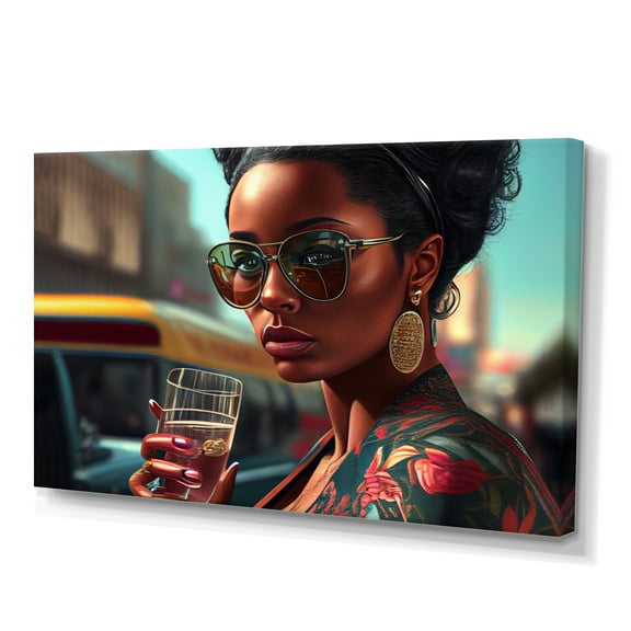Designart African American Woman II Canvas Wall Art