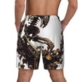 thumbnail image 2 of Lsque Mens Swim Trunks Skeleton Dance with Mushrooms Pattern - Bathing Suit Compression Liner - Beach Swim Shorts Swimwear - (S-3XL) - Stretch Quick Dry -X-Large, 2 of 9
