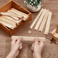thumbnail image 3 of 24Pcs 4 Sizes Triangle Wood Stick 7.9 Inch Long Unfinished Wooden Dowel Rod 10/12/15/17mm Triangle Dowels Strips Hardwood Dowel Sticks DIY Crafts Sticks, 3 of 6